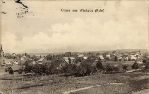 Ak Wickede an der Ruhr,  Dorfansicht