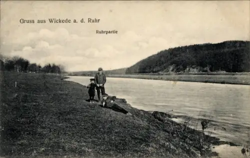 Ak Wickede an der Ruhr,  Ruhrpartie