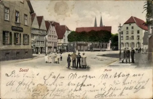 Ak Soest in Westfalen, Markt