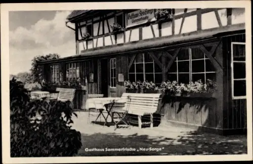 Ak Waltersdorf Großschönau in der Oberlausitz, Gasthaus Sommerfrische Neu Sorge