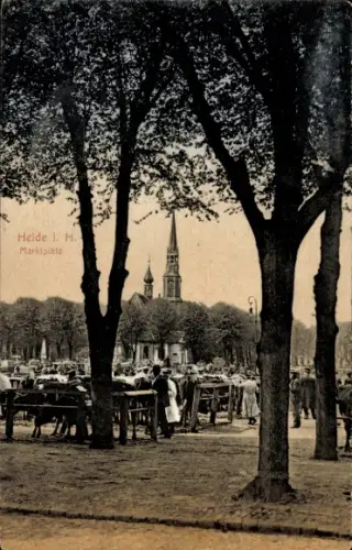 Ak Heide in Holstein, Marktleben