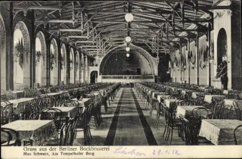 Ak Berlin Kreuzberg, Bockbrauerei, Tempelhofer Berg