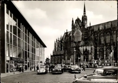 Ak Köln am Rhein, Bahnhof, Dom