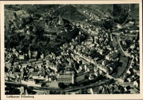 Ak Dillenburg in Hessen, Fliegeraufnahme