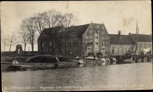 Ak Enkhuizen Nordholland Niederlande, Peperhuis a. d. Oosterhaven