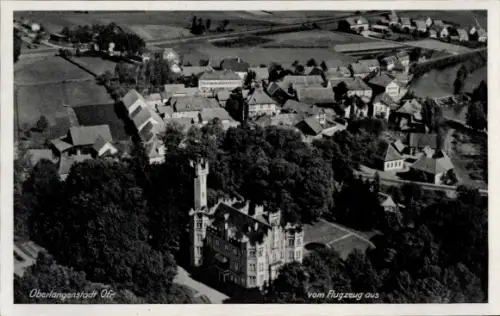 Ak Oberlangenstadt Küps im Frankenwald Bayern, Luftaufnahme