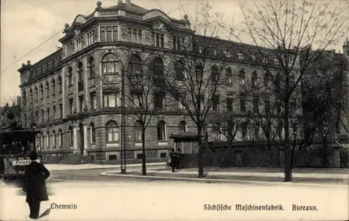 Ak Chemnitz in Sachsen, Sächsische Maschinenfabrik, Bureaux