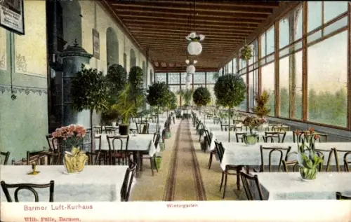 Ak Barmen Wuppertal, Wintergarten im Luftkurhaus