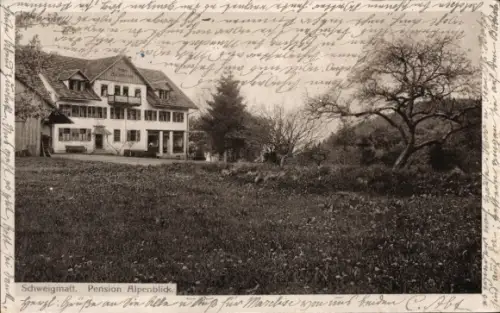 Ak Schweigmatt Raitbach Schopfheim in Baden, Pension Alpenblick
