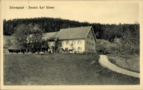 Ak Schweigmatt Raitbach Schopfheim in Baden, Pension Karl Klemm