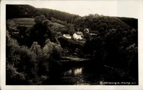 Ak Schönberg am Kamp Niederösterreich, Blick zum Haus, Wald