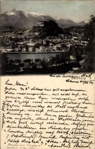 Ak Salzburg in Österreich, Panorama