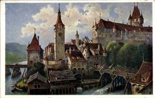 Ak Steyr in Oberösterreich, Altstadtidyll, 1584