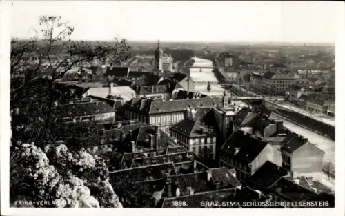 Ak Graz Steiermark, Schlossbergfelsensteig