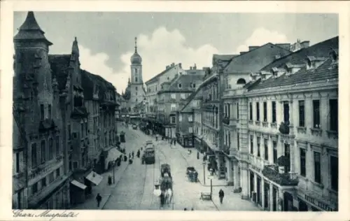 Ak Graz Steiermark, Murplatz