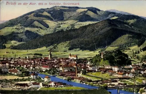 Ak Bruck an der Mur Steiermark, Gesamtansicht