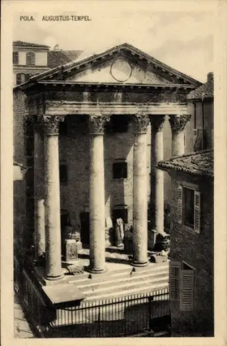 Ak Pola Pula Kroatien,  Augustus-Tempel