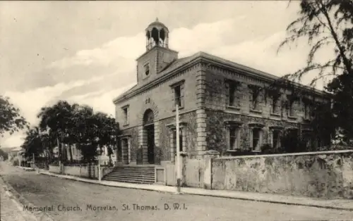 Ak Saint Thomas DWI Amerikanische Jungferninseln, Gedenkkirche