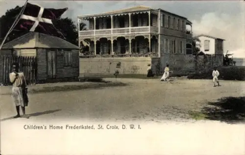 Ak Saint Thomas DWI Amerikanische Jungferninseln, Kinderheim Frederiksted