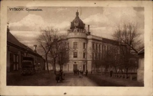 Ak Vyškov Wischau Südmähren,  Gymnasium
