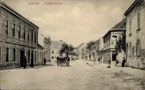 Ak Jaroslavice Joslowitz Südmähren, Znaimerstrasse