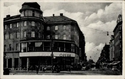 Ak Moravská Ostrava Mährisch Ostrau Region Mährisch Schlesien, OPERA, Hlavní třída, Mähr. Ostrau,