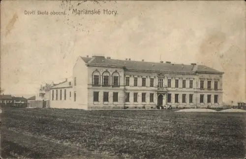 Ak Mariánské Lázně Marienbad Region Karlsbad, Mädchen Gesamtschule