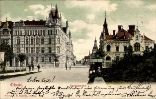 Ak Olomouc Olmütz Stadt, Parkstraße