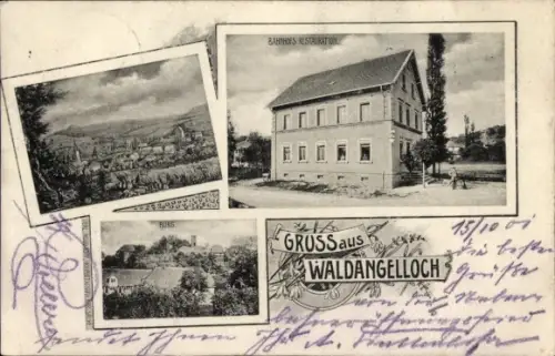 Ak Waldangelloch Sinsheim in Baden, Gesamtansicht