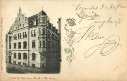 Ak Nürnberg, Filiale der Dresdener Bank