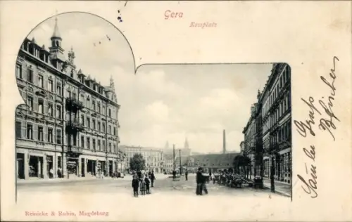 Ak Gera in Thüringen, Rossplatz