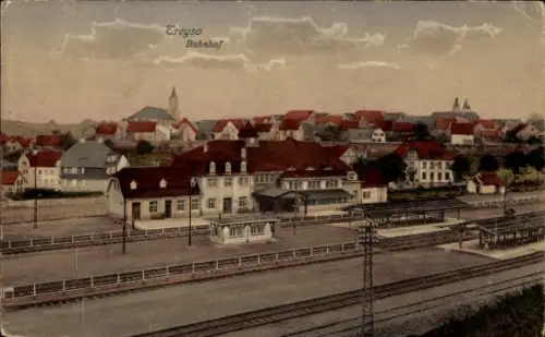 Ak Treysa Schwalmstadt Hessen, Bahnhof