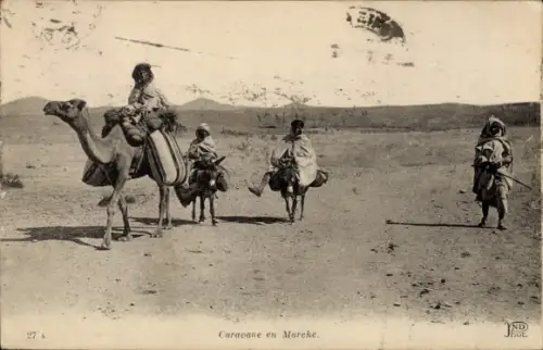 Ak Maghreb, Araber, Wüste, Kamel, Esel