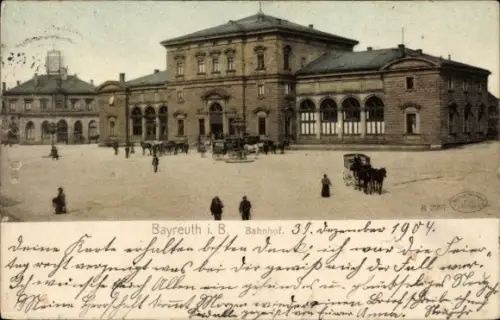 Ak Bayreuth in Oberfranken, Bahnhof
