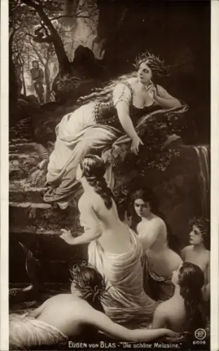 Künstler Ak Blaas, Eugene de, Die schöne Melusine