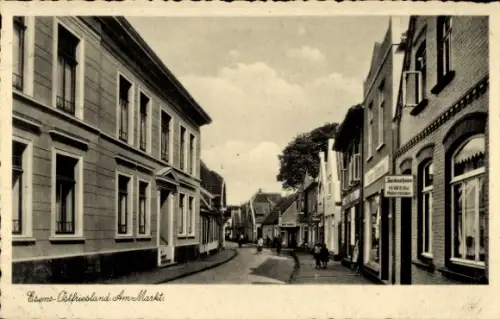Ak Esens in Ostfriesland, Strassenansicht