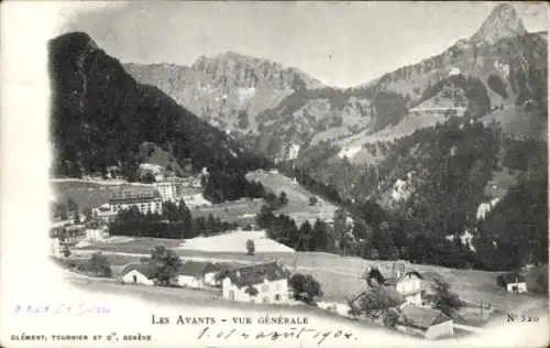 Ak Les Avants Montreux Kanton Waadt, Gesamtansicht