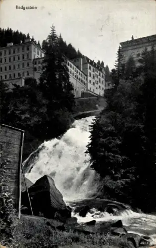 Ak Bad Gastein Badgastein in Salzburg, Wasserfall