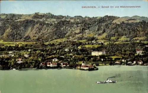 Ak Ort Orth Gmunden am Traunsee Oberösterreich, Schloss Ort, Mädchenpensionat