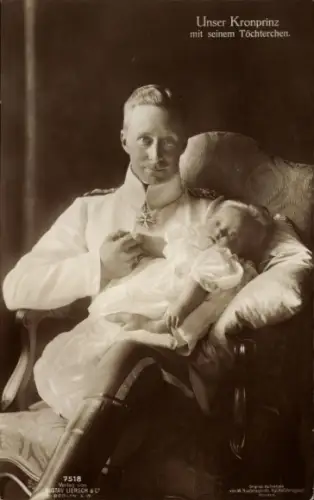 Ak Kronprinz Wilhelm von Preußen mit Prinzessin Alexandrine, Liersch 7518