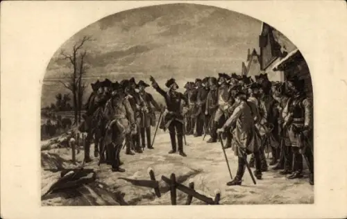 Künstler Ak Roeper, F., Schlacht bei Leuthen 1757, Friedrich der Große