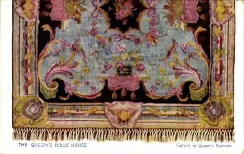 Künstler Ak Queen's Dolls House, Carpet in Queen's Bedroom