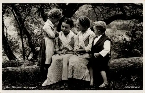 Ak Schwarzwald, Kinder in Tracht