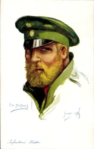 Künstler Ak Dupuis, E., Frankreichs Alliierte, Soldat der russischen Infanterie, 1915