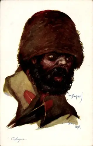 Künstler Ak Dupuis, E., Frankreichs Alliierte, Kosake, 1915