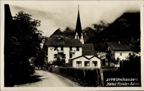 Ak Umhausen in Tirol, Hotel Tiroler Adler