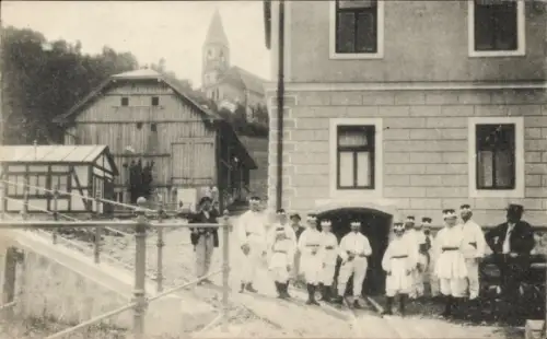 Ak Dürrnberg Hallein in Salzburg, Bergeinfahrt