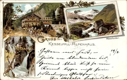 Litho Kaprun in Salzburg, Kesselfall Alpenhaus