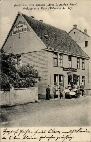 Ak Wickede an der Ruhr, Gasthof Zum Deutschen Haus,  Telephon Nr. 17