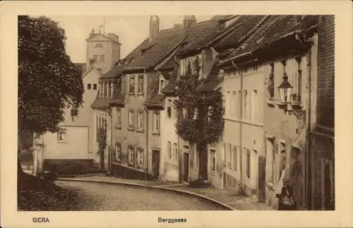 Ak Gera in Thüringen, Berggasse